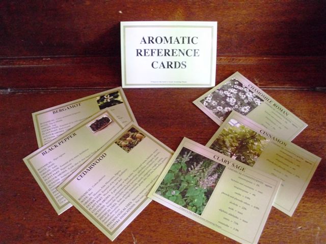 Aromatic reference cards (Green)